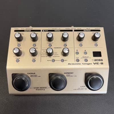 Boss VE-8 Acoustic Singer Pre-Amp In Original Box 2016 - Present - White image 2