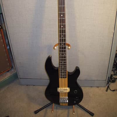 1983 ARIA Thorsound TSB-350 "Duran Duran" bass, Black/natural, gig bag image 3
