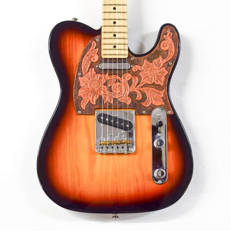 Fender American Professional Telecaster - Custom Leather Pickguard - 2-Color Sunburst image 1