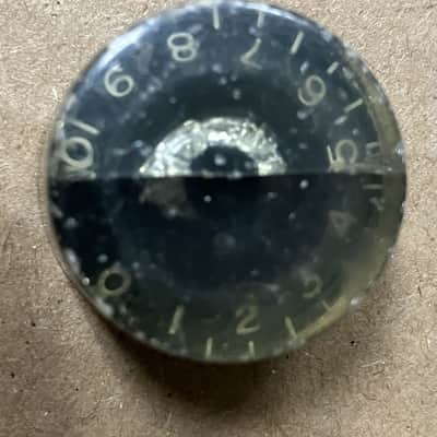 Gibson- tall barrel knobs, set of 3, black, 50's image 6