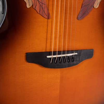 Ovation CE44-1 Celebrity Elite Mid-Depth Acoustic Electric Guitar, Sunburst image 5