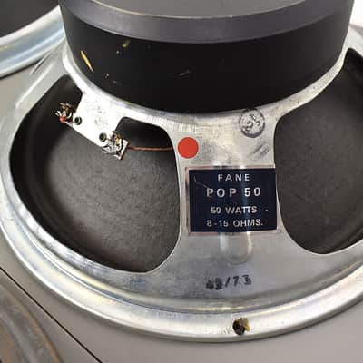 Fane Pulsonic cone speakers from 1972/73 used by : Hiwatt Vox Orange Sound city image 9