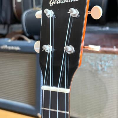 2012 Tony Graziano Tenor Ukulele #602 – Redwood / Figured Lacewood – Abalone – HSC image 3