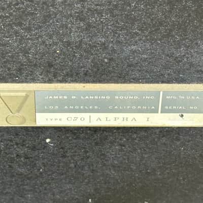 JBL C70 Alpha I Vintage Speaker Pair image 17