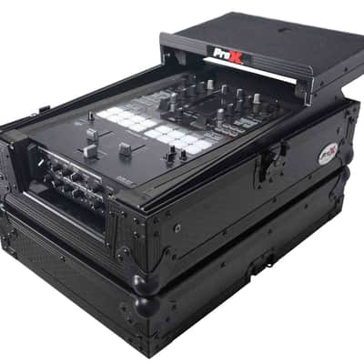 ProX XS-M11LTBL Pioneer DJM-S11 or Rane 72 MK2 Mixer Flight Case with Laptop Shelf - Black image 7