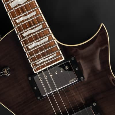 2013 ESP E-II Eclipse FM - STBLK See Thru Black | Japan Flamed Top Singlecut EMG Hot 70 Pickups 24 Extra Jumbo Frets 3.75kg | OHSC image 21