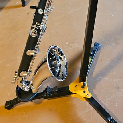 Yamaha YCL-221II Standard Bb Bass Clarinet with Low Eb 2010s - Black image 7