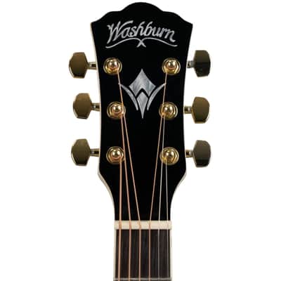 Washburn EA55G-A Festival Series Cutaway Mini Jumbo Acoustic/Electric Guitar. Koa Burst image 7