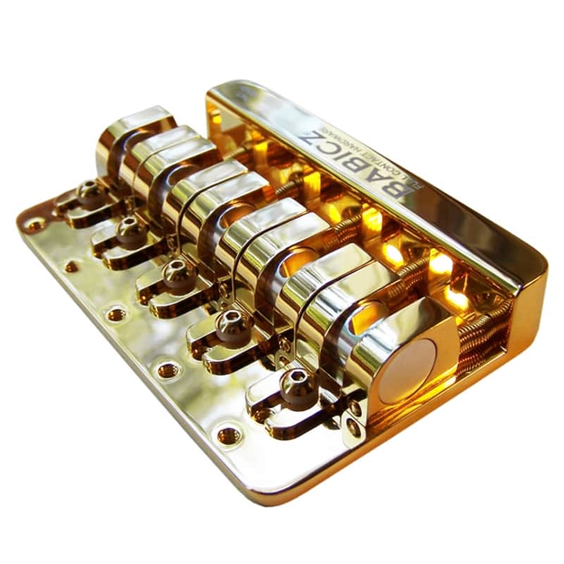 Babicz Full Contact Hardware Bass Bridge – Five String Gold