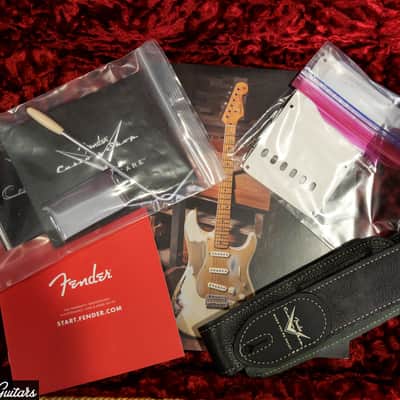 2023 Fender Limited Custom Shop Troposhere Stratocaster Aged White Blonde Relic image 12