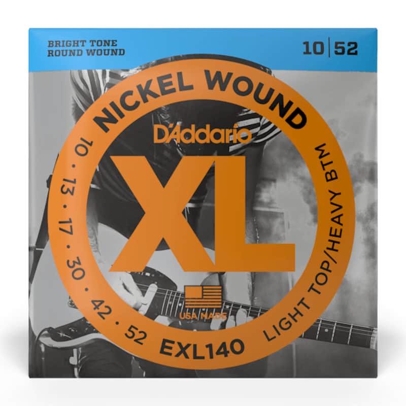 D'Addario EXL140 Nickel Wound Light Top / Heavy Bottom Set image 1
