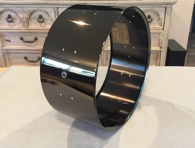 NEW DW Collector’s Series 14x6.5 Black Nickel Brass Snare Drum Shell, Workshop image 1