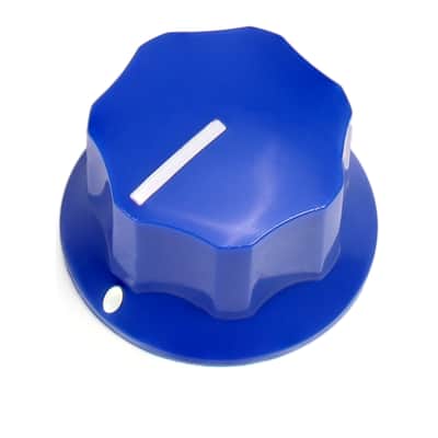 Tesi Wolfgang or MXR Guitar Knob with Brass Insert and Set Screw Blue