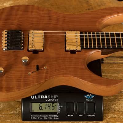 Mayones Duvell Elite 6 - Ebony - Curly Redwood image 9