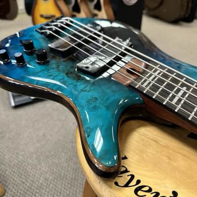 Ibanez SRMS805 Bass Workshop Multi-Scale 5-String Bass - Tropical Seafloor image 8