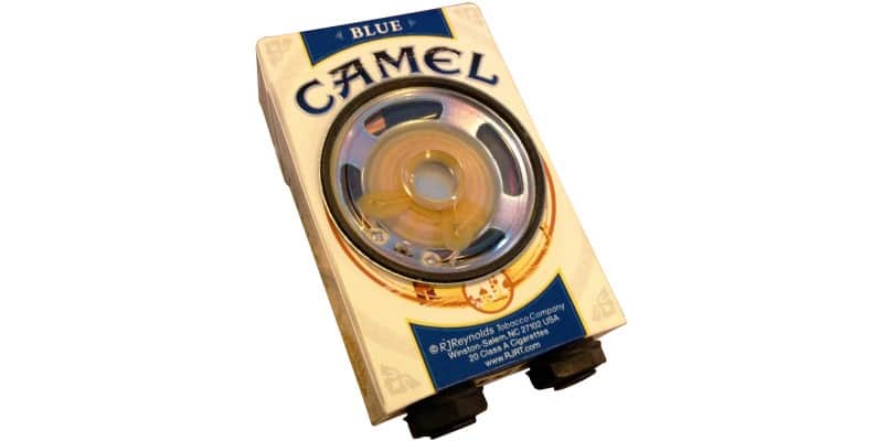 cigarette pack amp Smokey Amp Camel blue Recycled Cigarette Box Amps