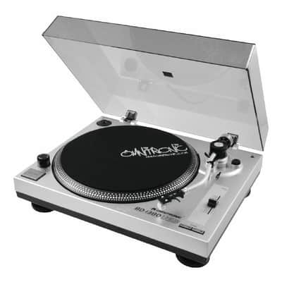 Omnitronic BD-1380 Belt-Drive USB DJ Turntable (silver) image 2