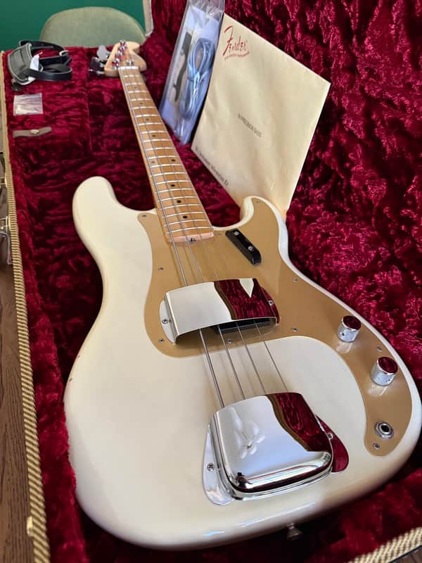 Fender American Vintage '58 Precision Bass 2013 - White Blonde / 8.6 lbs image 1