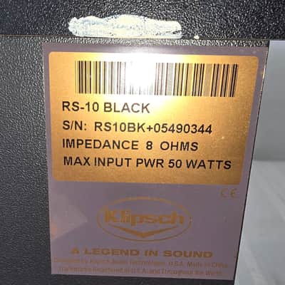 Klipsch RS-10 - Reference Series Speaker - Black image 4