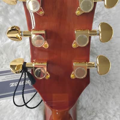Ibanez Model AG95QA Artcore Expressionist Hollow Body Guitar, Dark Amber Finish image 4