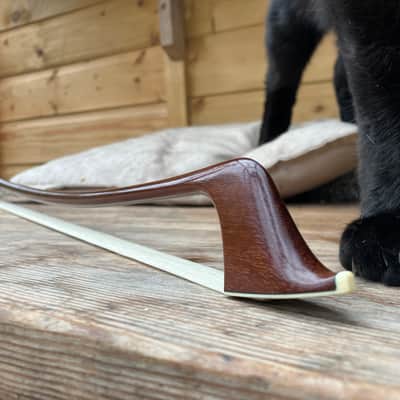 Double Bass French Bow - Erich Steiner - Fully Refurbed - New Hair - Excellent image 9