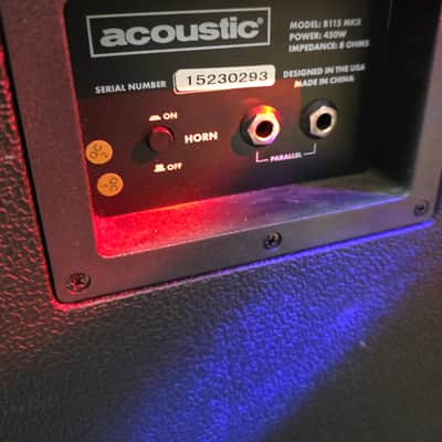 Acoustic B600H head and cab halfstack image 12
