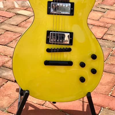 Hard Luck Kings Bossman HLK Kustom Series Yellow Les Paul STYLE USA Single Cut Elec Guitar image 4