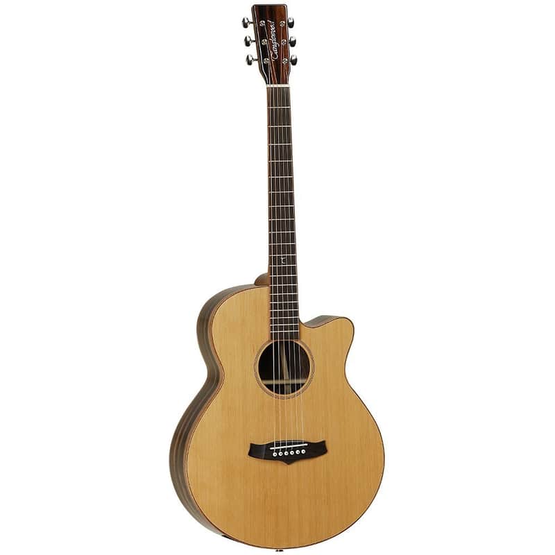 Tanglewood TWJ-SF-CE Java Solid Cedar/Amara/Spalted Mango Super Folk Cutaway with Electronics image 1