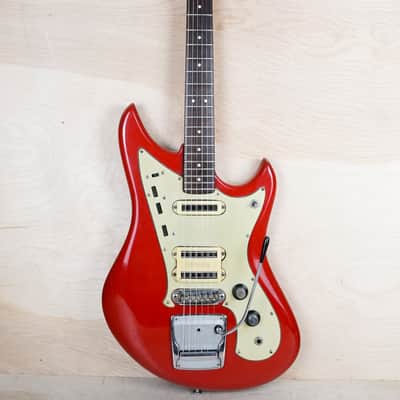 Yamaha SG-3 1966 Coral Red Vintage Japan w/ Bag image 2