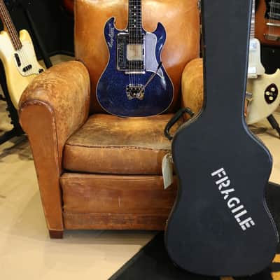 Hagstrom Deluxe A Batman 1960's Sparkle Blue image 14
