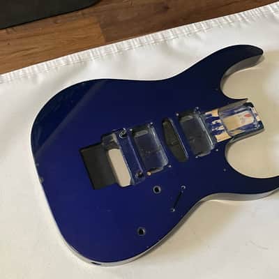 1990 Japan Fujigen Ibanez RG570 Jewel Blue Guitar Body Edge Tremolo Ready image 3