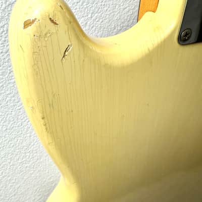 Fender Musicmaster II Caly Dot 1964 - Olympic White image 9