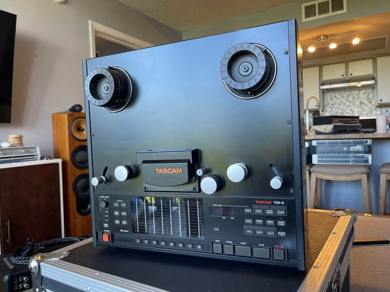 TASCAM TSR-8 1/2" 8-Track Reel to Reel Tape Recorder 1990s - Black image 1