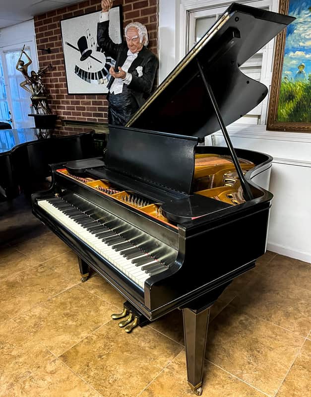 Chickering 5'3" Ebony Grand Piano – Superior Sound and Craftsmanship image 1
