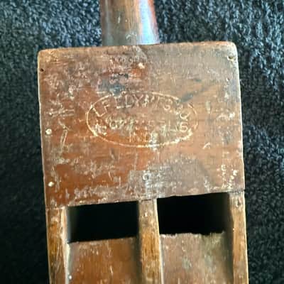 Leedy Real Tone Wood Whistle -  No. 7882 - Two-tone Locomotive Whistle (1915-1925) - Mahogany image 6
