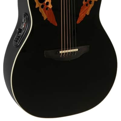 Ovation 2778AX-5-G Pro Series Standard Elite Deep Contour Acoustic-Electric Guitar Black image 2