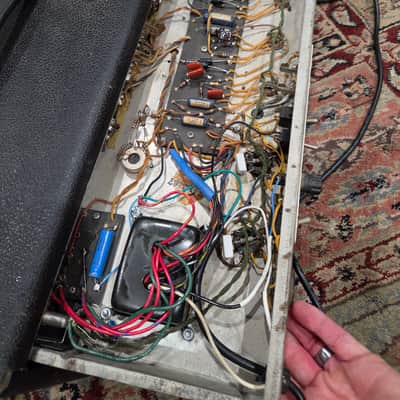 Fender Bassman 2-Channel 50-Watt Guitar Amp Head 1964 - 1967 - Black Panel (AS-IS) C013-A4 image 15