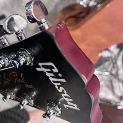 2019 Gibson Les Paul Traditonal Pro V Relic Satin Wine Red image 10