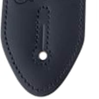 Genuine Charvel Logo Guitar Strap, Black with White Logo image 2