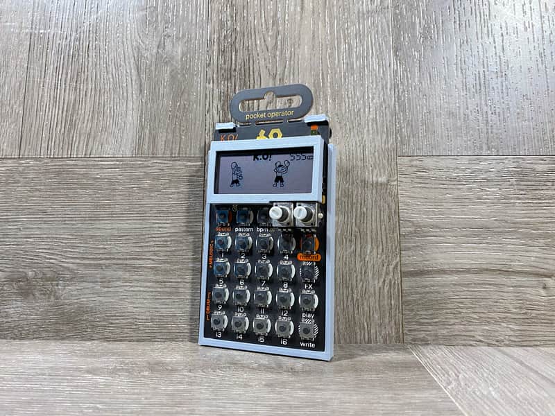 Ultra Minimal Case & LCD Protector for Teenage Engineering Pocket Operators - color GRAY - by KZcraftworks USA image 1
