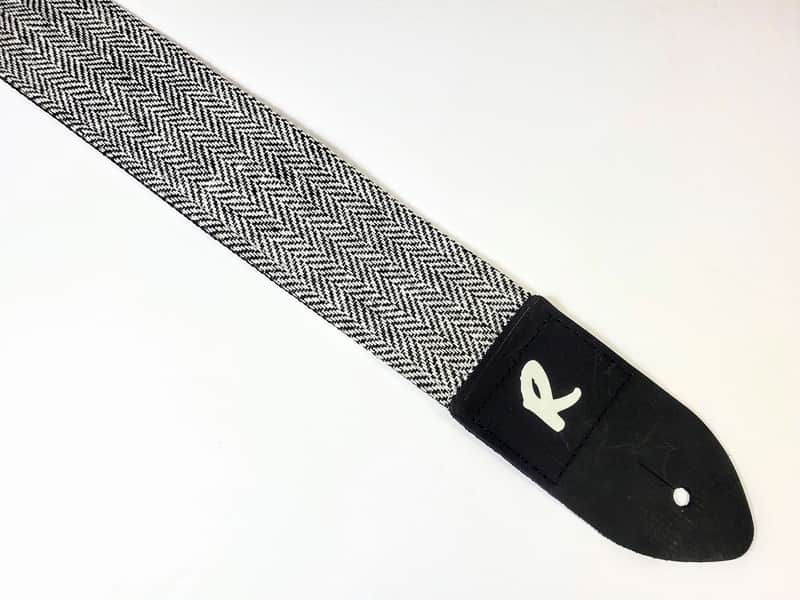 Black and White Tweed Guitar Strap -Tweed Guitar Strap- Vintage Tweed -Durable Guitar Strap-Guitar image 1