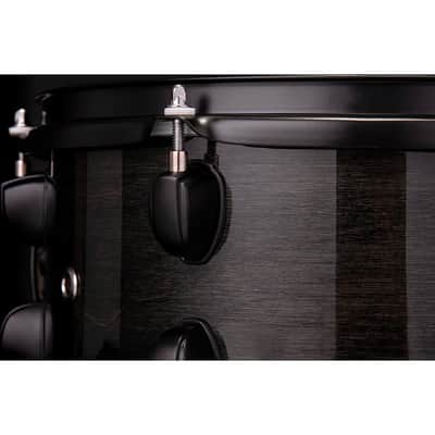Mapex MPX Maple/Poplar Hybrid Shell Side Snare Drum Regular 12 x 6 in. Transparent Midnight Black image 3