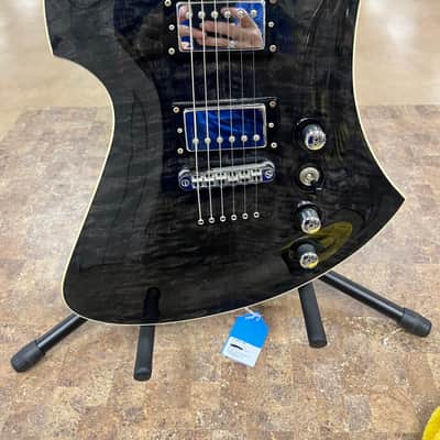 B.C. Rich Mockingbird Masterpiece electric guitar 2000's Black and Gray image 3