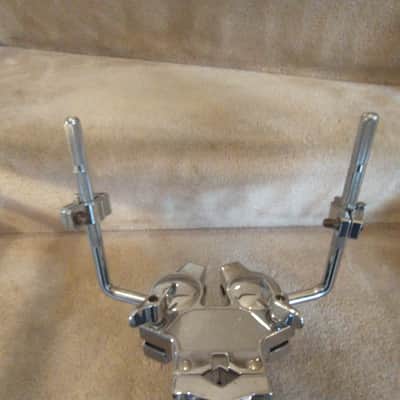 Ludwig Heavy duty chrome double tom mounting post, ball & socket w/ memory locks - clean! image 3
