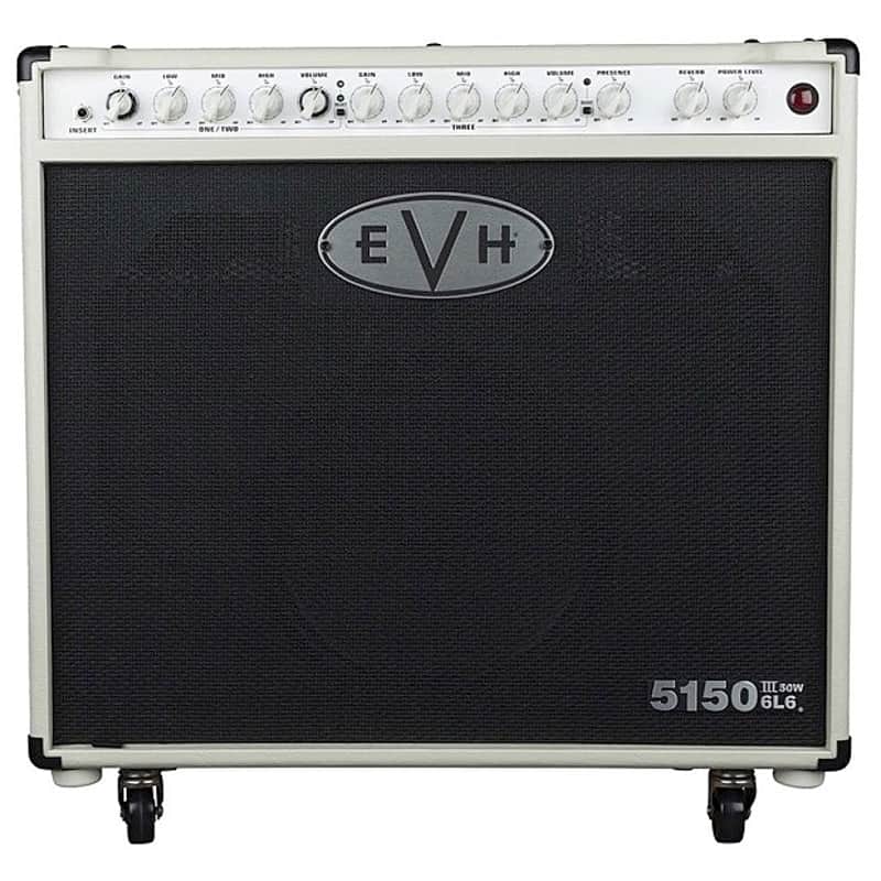 EVH 5150III 50 Watt 6L6 1x12 Guitar Combo Amplifier, Ivory image 1