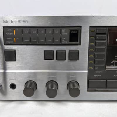 Carver 6250 Magnetic Field Power Amplifier Stereo Receiver - 125 Watts per Channel - 1988 Black image 4