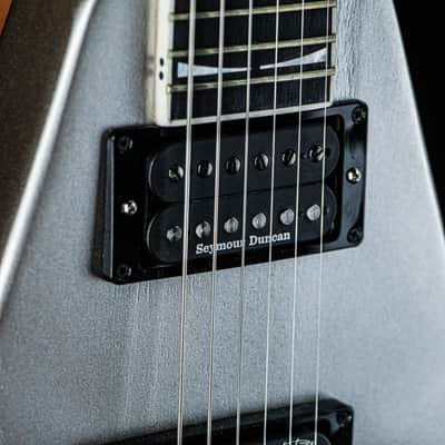 2022 Gibson Dave Mustaine Flying V EXP silver metallic image 7