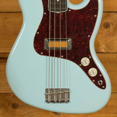 Fender Gold Foil Jazz Bass - Ebony - Sonic Blue *B-Stock* image 1