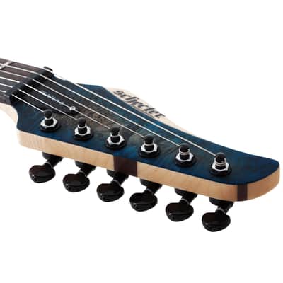 Schecter Reaper 6 - Ebony Fingerboard, Satin Sky Burst image 16