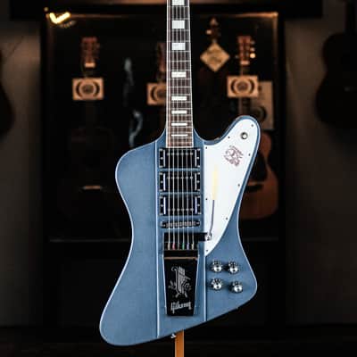2015 Gibson Firebird VII Reissue Triple Humbuckers blue mist image 2